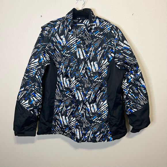 Mountain Warehouse Snow Blue and Black Snowboarding Coat Women's Size 14 - Picture 1 of 6